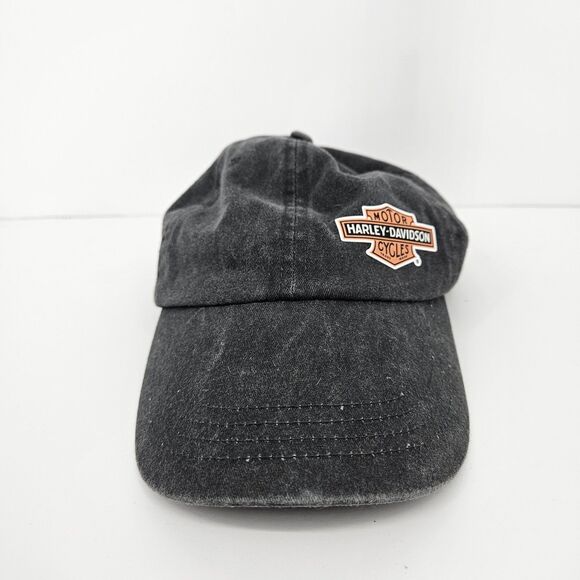 Harley Davidson Hat Strapback Cap Motorcycles Bikers Adjustable Side Logo - Picture 1 of 7